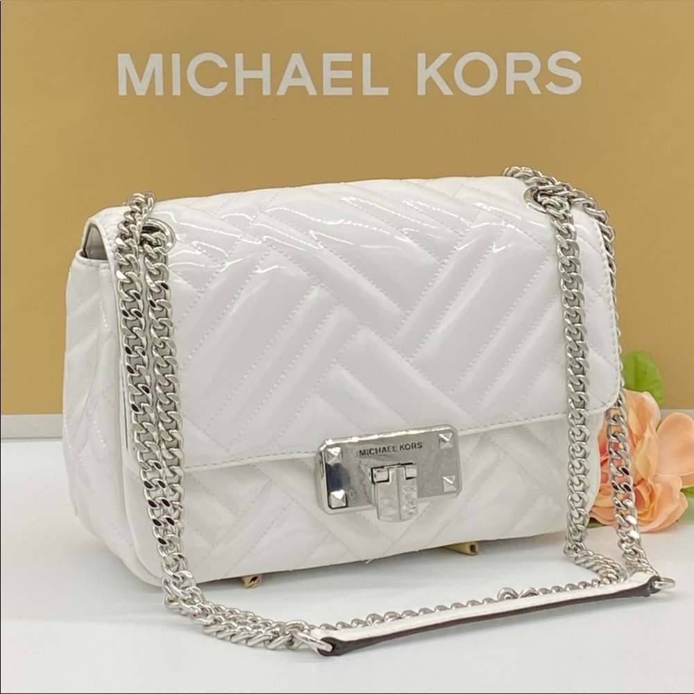 MICHAEL KORS PEYTON MEDIUM SHOULDER FLAP - Picture 7 of 15